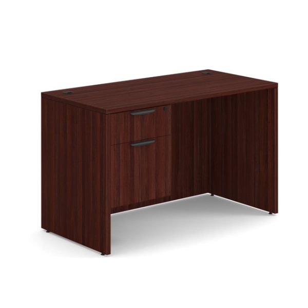 OS Laminate Single 3/4 Pedestal Desk - 48" x 24" - Image 5